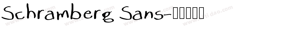 Schramberg Sans字体转换